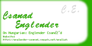 csanad englender business card